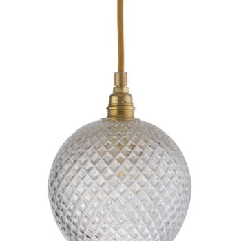 Daunenspiel Get the Look: Ebb&Flow_Rowan crystal pendant Ø15,5 small check gold bei Daunenspiel